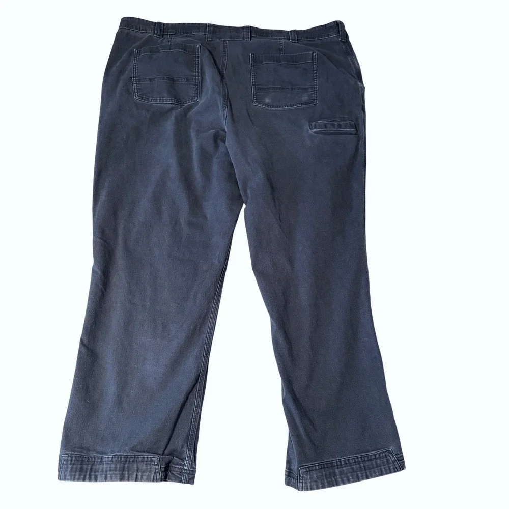 Duluth Trading Co Pants Mens 46x30* Blue Flex Fire Hose Relaxed Fit Work Utility